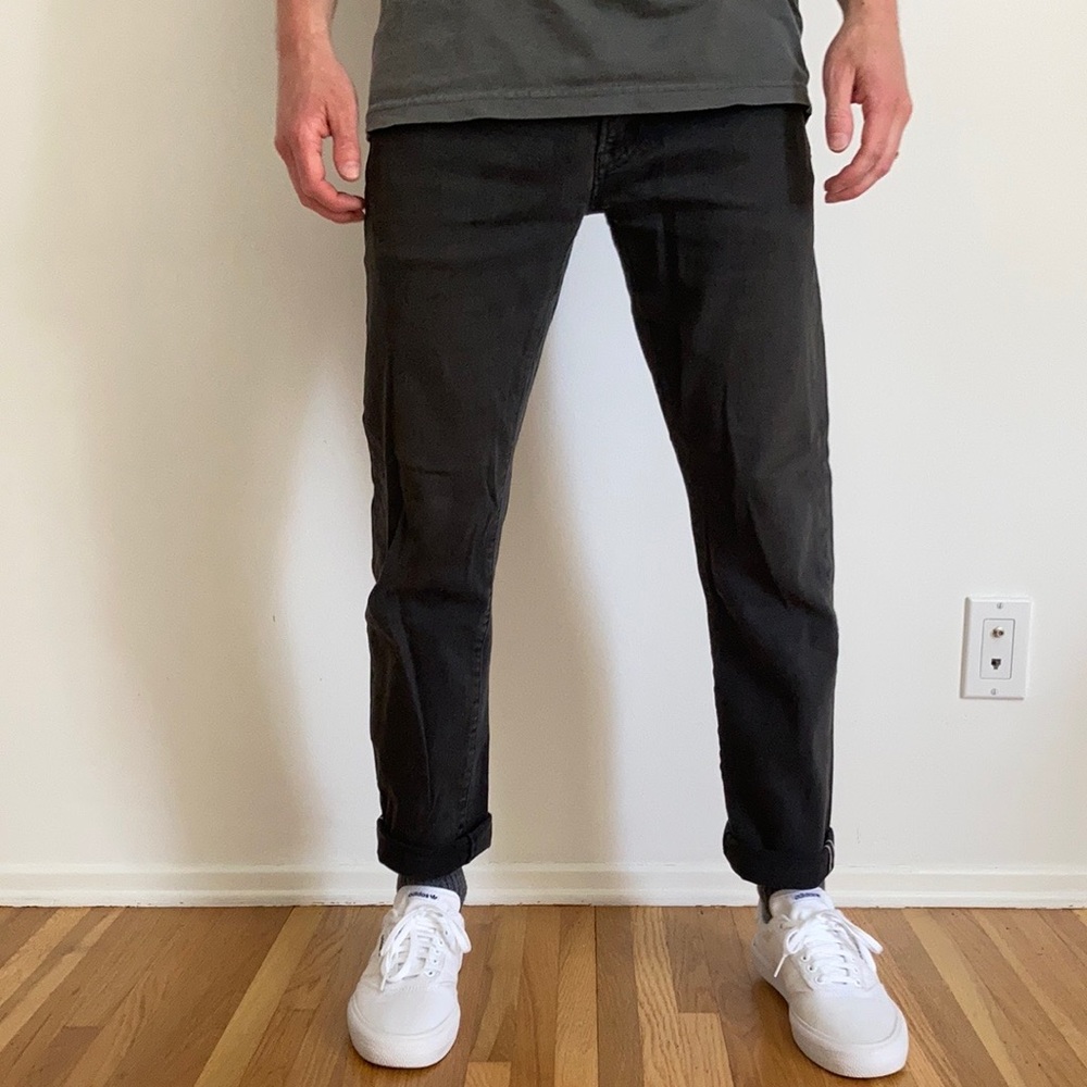 Uniqlo Selvedge black Denim 31” x 29”